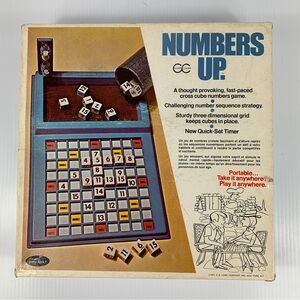 Numbers Up Board Game Vintage 1971 Copp Clark 100% Complete Rare
